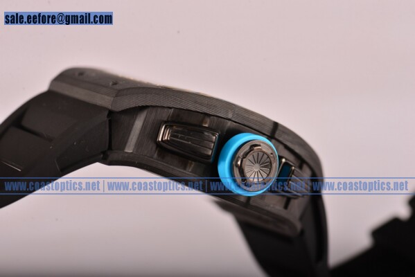 Richard Mille RM 011 Felipe Massa Flyback Chronograph Watch Carbon Fiber 1:1 Replica